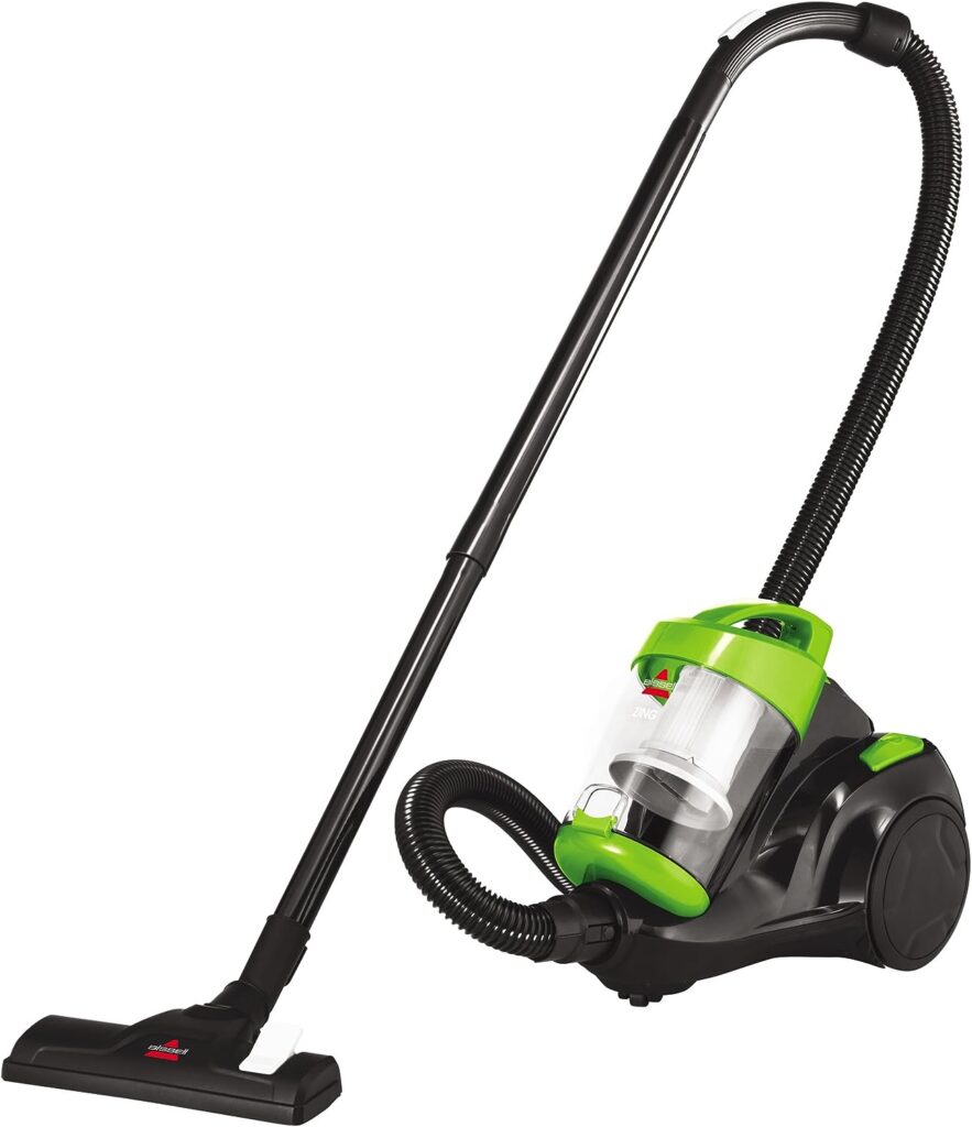 BISSELL Zing Lightweight, Bagless Canister Vacuum, 2156A,Black/Citrus Lime