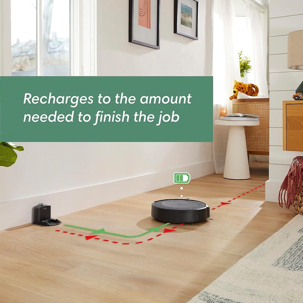 iRobot Roomba i4 EVO (4150) Wi-Fi Connected Robot Vacuum – Now Clean by Room with Smart Mapping Compatible with Alexa Ideal for Pet Hair Carpets  Hard Floors, Roomba i4