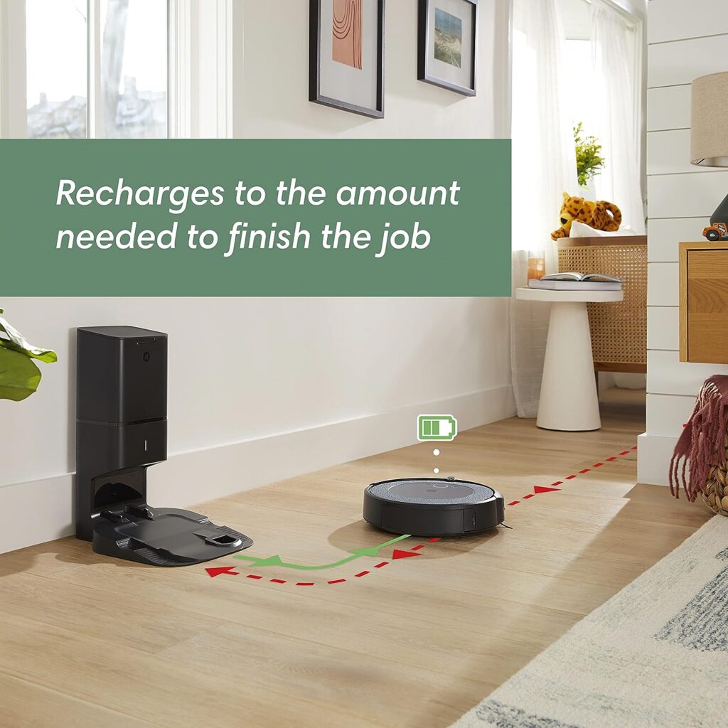 iRobot Roomba i4+ EVO (4552) Self Emptying Robot Vacuum - Empties Itself for up to 60 Days, Clean by Room with Smart Mapping, Compatible with Alexa, Ideal for Pet Hair, Carpets