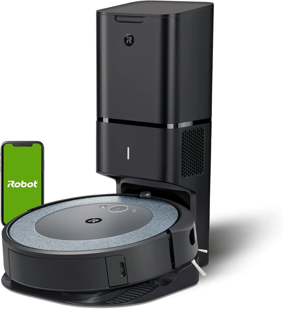 iRobot Roomba i4+ EVO (4552) Self Emptying Robot Vacuum - Empties Itself for up to 60 Days, Clean by Room with Smart Mapping, Compatible with Alexa, Ideal for Pet Hair, Carpets