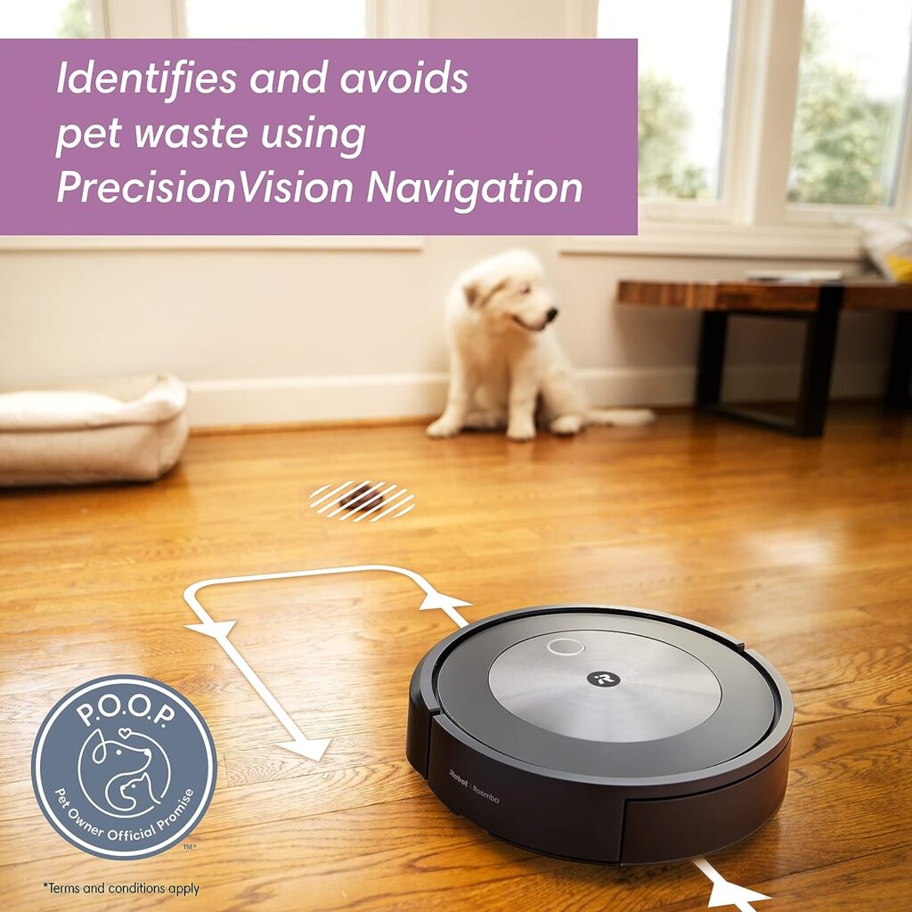 iRobot Roomba j6+ (6550) Self-Emptying Robot Vacuum – Identifies and avoids pet Waste Cords, Empties Itself for 60 Days, Smart Mapping, Compatible with Alexa, Ideal for Pet Hair, Roomba J6+