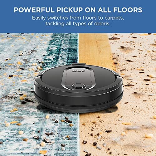 Shark AV1010AE IQ Robot Vacuum with XL Self-Empty Base, Bagless, 45-Day Capacity, Advanced Navigation, Alexa  Wi-Fi, Multi-Surface Brushroll, for Pets, Dander  Dust, Carpet  Hard Floor, Black