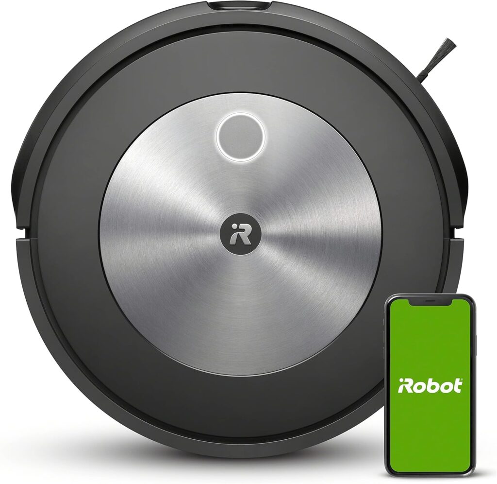 iRobot Roomba j7 (7150) Wi-Fi Connected Robot Vacuum - Identifies and avoids Obstacles Like pet Waste  Cords, Smart Mapping, Works with Alexa, Ideal for Pet Hair, Carpets, Hard Floors, Roomba J7