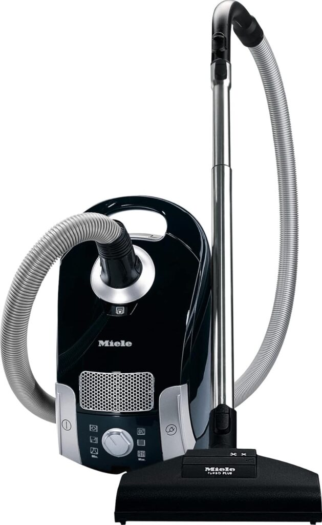 Miele Compact C1 Turbo Team Bagged Canister Vacuum, Obsidian Black