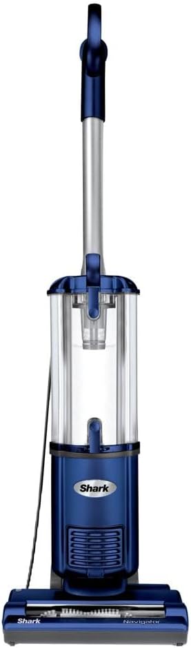 Shark NV105 Navigator Light Upright Vacuum with Large Dust Cup Capacity, Duster Crevice Tool  Upholstery Tool for Dependable Multi-Surface Cleaning, Blue