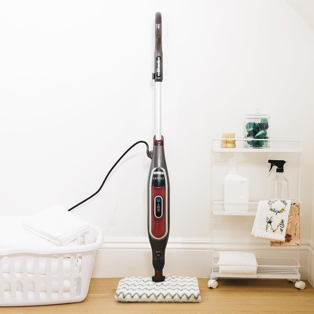 Shark S5003D Genius Hard Floor Cleaning System Pocket Steam Mop, Burgundy/Gray