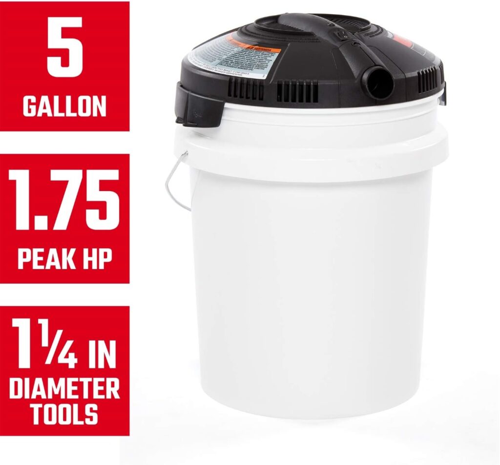 CRAFTSMAN CMXEVBE17678 Wet/Dry Vac Powerhead, 1.75 Peak HP Bucket Vacuum