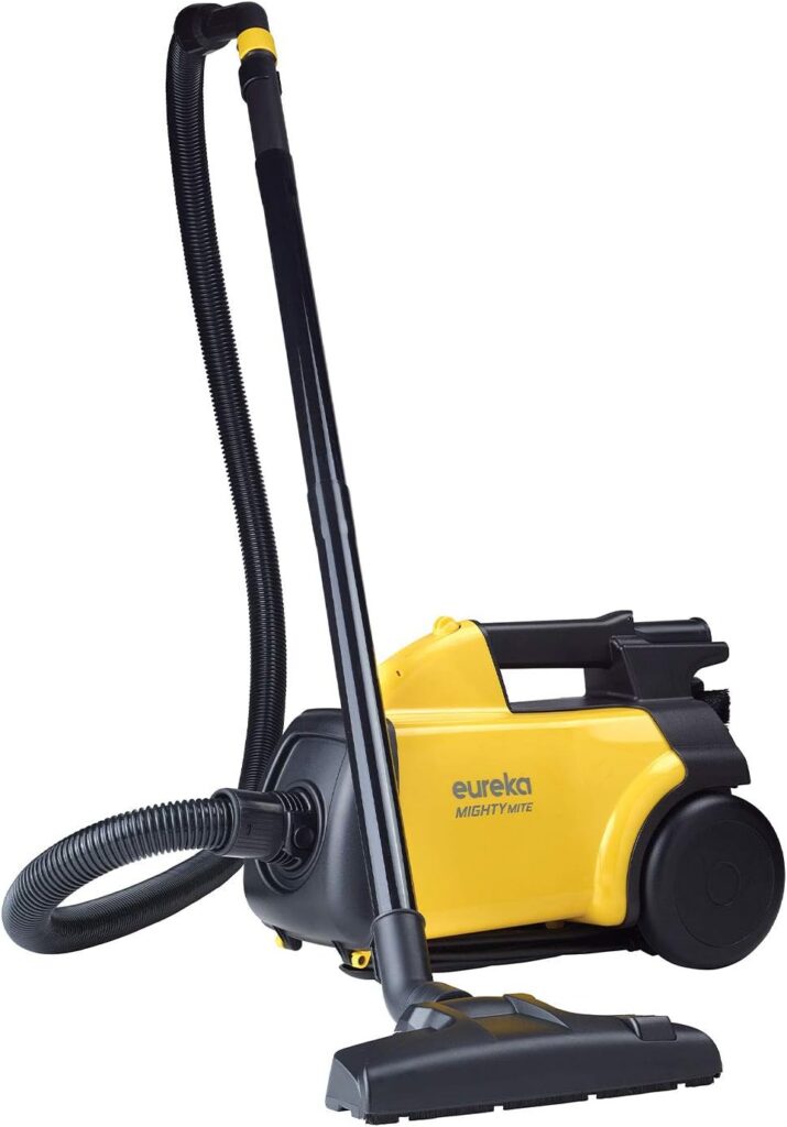 Eureka Mighty Mite 3670G Corded Canister Cleaner, Yellow, Pet Vacuum