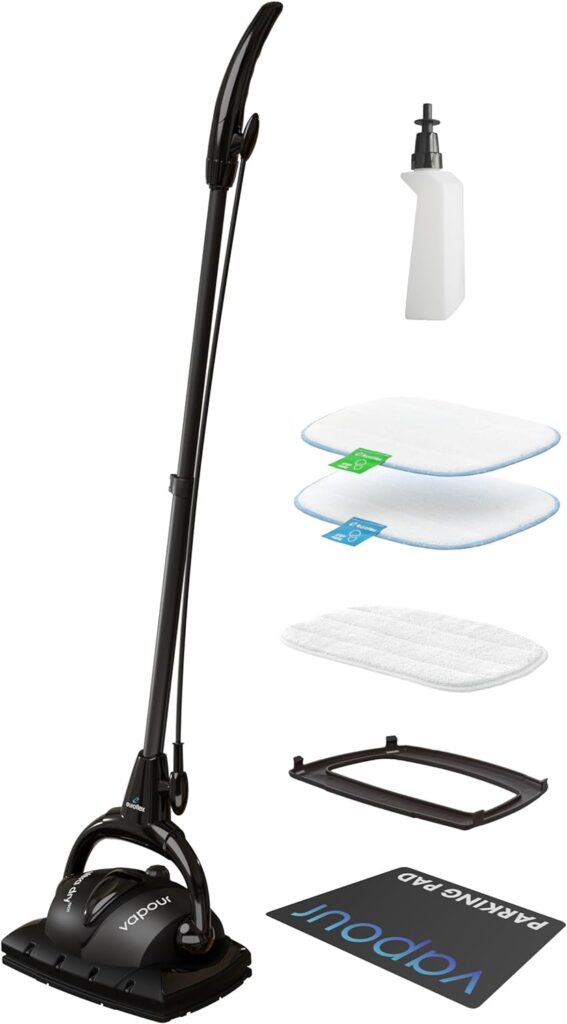 Euroflex Vapour M2R Steam Mop with Ultra Dry Steam™ Technology; Heavy-Duty Steam Cleaning Power at 266°F  36 PSI; Engineered Safe for Sealed Hardwood  High-End Premium Flooring