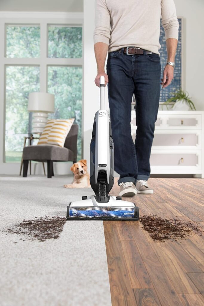 Hoover ONEPWR Evolve Pet Cordless Small Upright Vacuum Cleaner, Lightweight Stick Vac, For Carpet and Hard Floor, BH53422V, Black