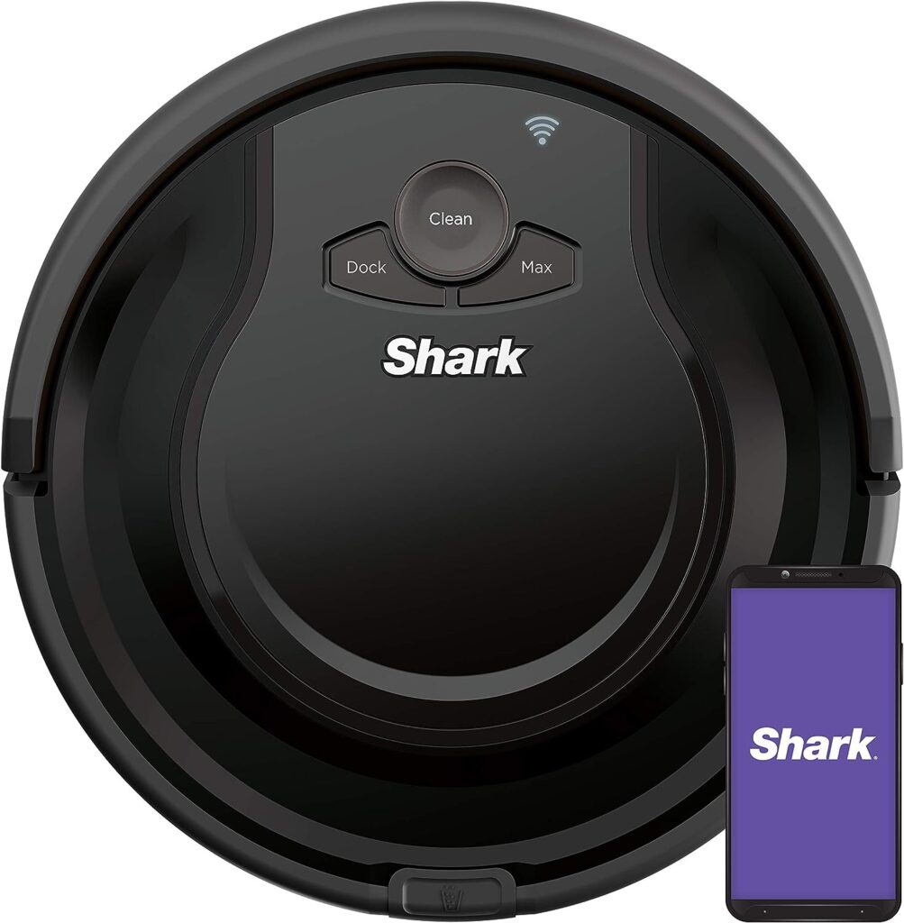 Shark ION Robot Vacuum for Carpet AV751 Wi-Fi Connected, 120min Runtime, Works with Alexa, Black