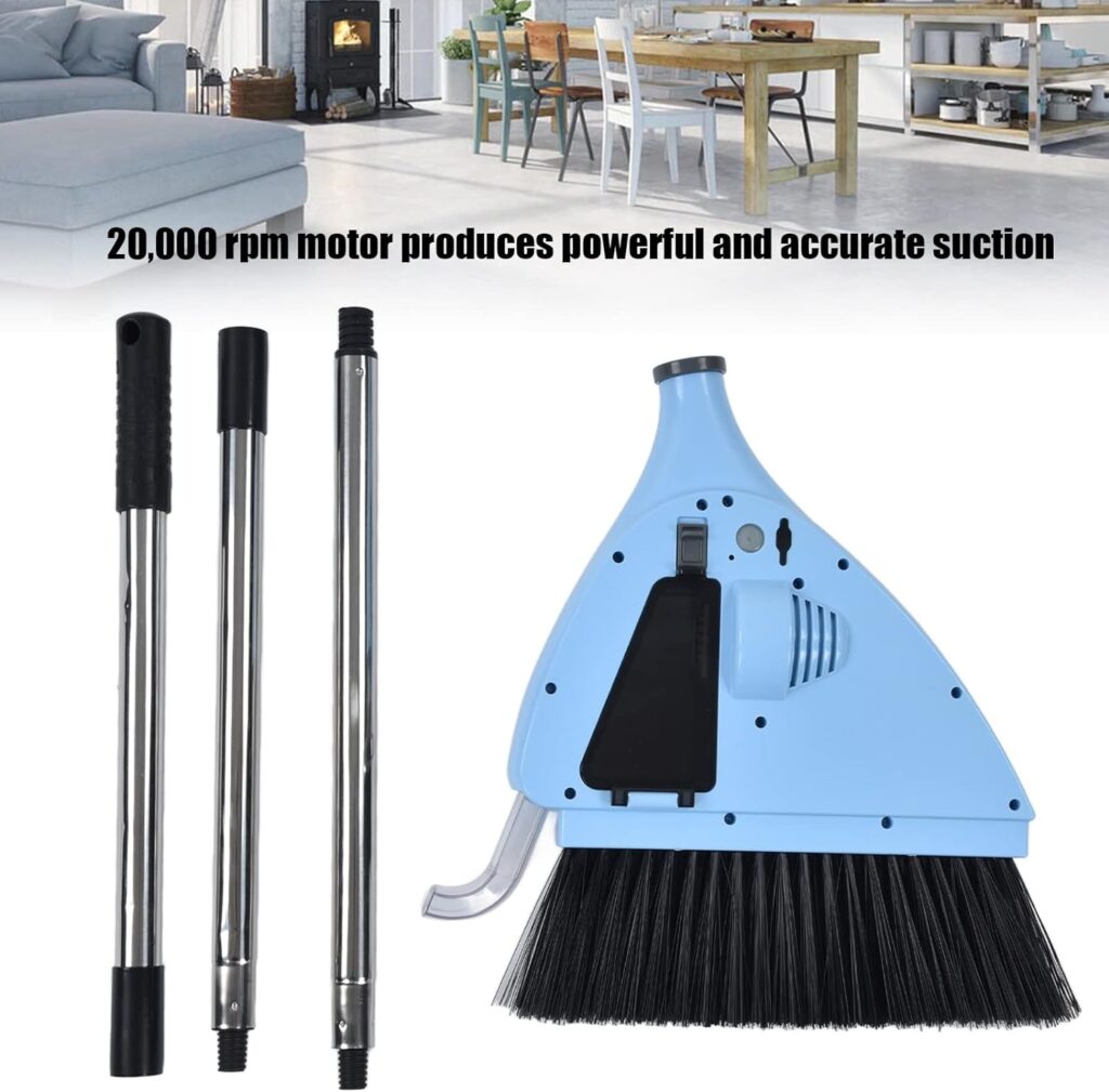 2 in 1 Vacuum Sweeper USB Charging Cordless Vacuum Broom Cleaner for Household Bedroom for Pet Hair Hard Floor and Carpet