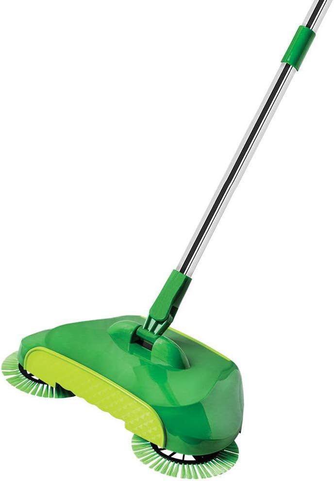 Green Spiral Sweep Push Broom