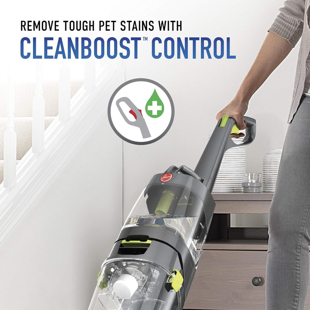 Hoover Pro Clean Pet Upright Carpet Cleaner, Shampooer Machine for Home and Pets, FH51050, Grey