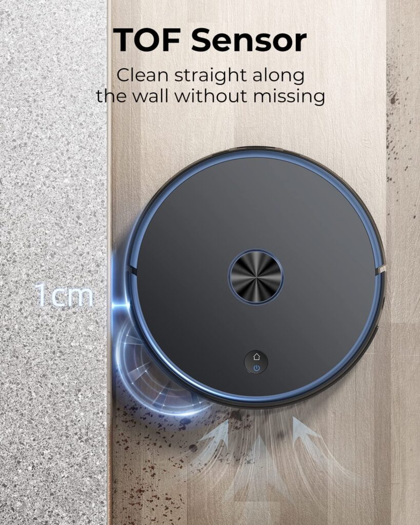 Laresar Robot Vacuum, 3 in 1 Robot Vacuum and Mop with Smart Mapping, Self-Emptying Robotic Vacuum Cleaner Up to 60 Days, Works with Alexa, Ideal for Pet Hair, Carpet and Hard Floors