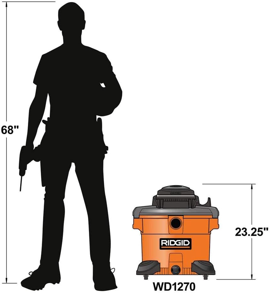 RIDGID 12 Gal. 5.0-Peak HP Wet Dry Vac WD1270