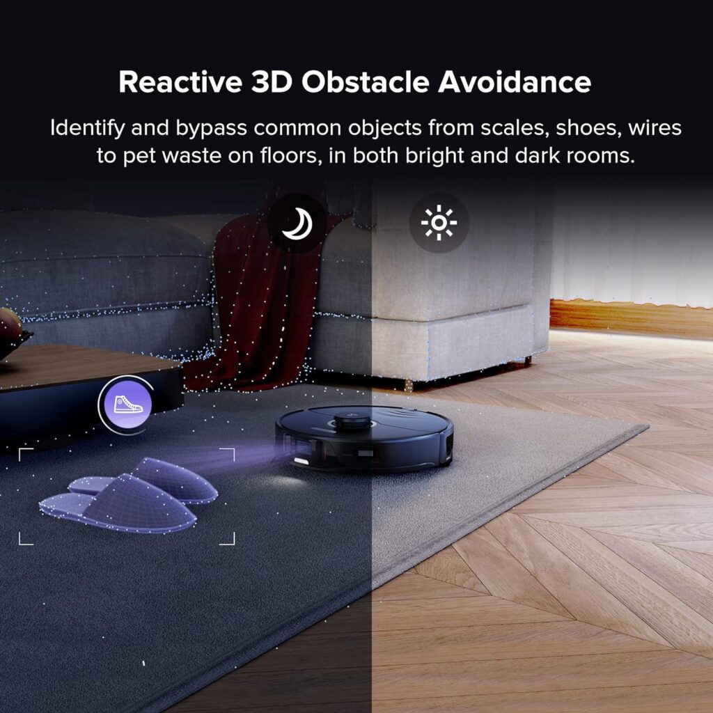 roborock S8 Pro Ultra Robot Vacuum and Mop, Auto Drying, Auto Mop Washing, Self Emptying, Self Refilling, Liftable Dual Brush  Sonic Mop, 6000Pa Suction, Obstacle Avoidance(RockDock Ultra Series)