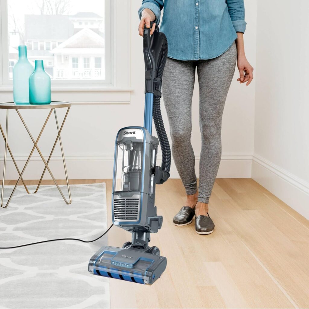 SHARK AZ1501 Apex Powered Lift Away Upright Vacuum with DuoClean  Self-Cleaning Brushroll, Crevice Tool, and Pet Multi-Tool for a Deep Clean on Above Floors, Blue (Renewed)